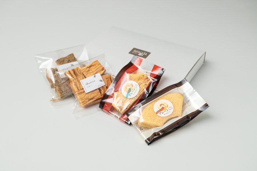 米粉バウムと焼き菓子のお召し上がりイメージ